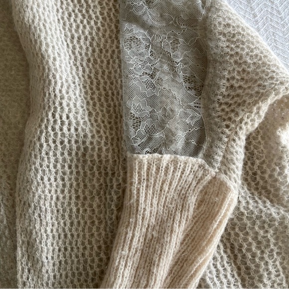 Free People Lace Back Cardigan Sweater - Picture 4 of 10